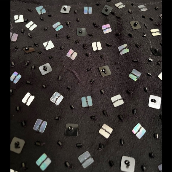 ✨💫 QUIZ Shiny Beaded Crop Top - size UK14 (FAIR) - Picture 13 of 16